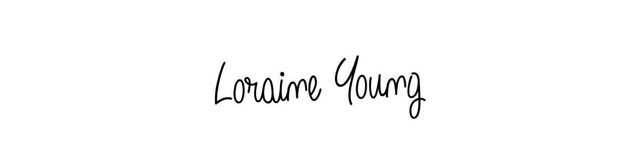 if you are searching for the best signature style for your name Loraine Young. so please give up your signature search. here we have designed multiple signature styles  using Angelique-Rose-font-FFP. Loraine Young signature style 5 images and pictures png