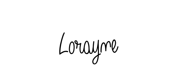 Create a beautiful signature design for name Lorayne. With this signature (Angelique-Rose-font-FFP) fonts, you can make a handwritten signature for free. Lorayne signature style 5 images and pictures png