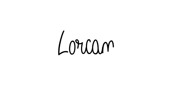 Use a signature maker to create a handwritten signature online. With this signature software, you can design (Angelique-Rose-font-FFP) your own signature for name Lorcan. Lorcan signature style 5 images and pictures png