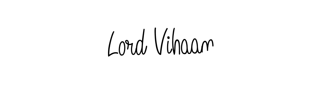 Use a signature maker to create a handwritten signature online. With this signature software, you can design (Angelique-Rose-font-FFP) your own signature for name Lord Vihaan. Lord Vihaan signature style 5 images and pictures png