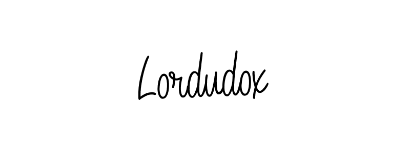 How to make Lordudox signature? Angelique-Rose-font-FFP is a professional autograph style. Create handwritten signature for Lordudox name. Lordudox signature style 5 images and pictures png