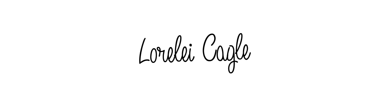 Design your own signature with our free online signature maker. With this signature software, you can create a handwritten (Angelique-Rose-font-FFP) signature for name Lorelei Cagle. Lorelei Cagle signature style 5 images and pictures png