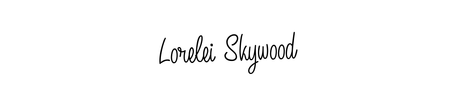 The best way (Angelique-Rose-font-FFP) to make a short signature is to pick only two or three words in your name. The name Lorelei Skywood include a total of six letters. For converting this name. Lorelei Skywood signature style 5 images and pictures png