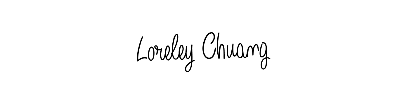 How to make Loreley Chuang signature? Angelique-Rose-font-FFP is a professional autograph style. Create handwritten signature for Loreley Chuang name. Loreley Chuang signature style 5 images and pictures png