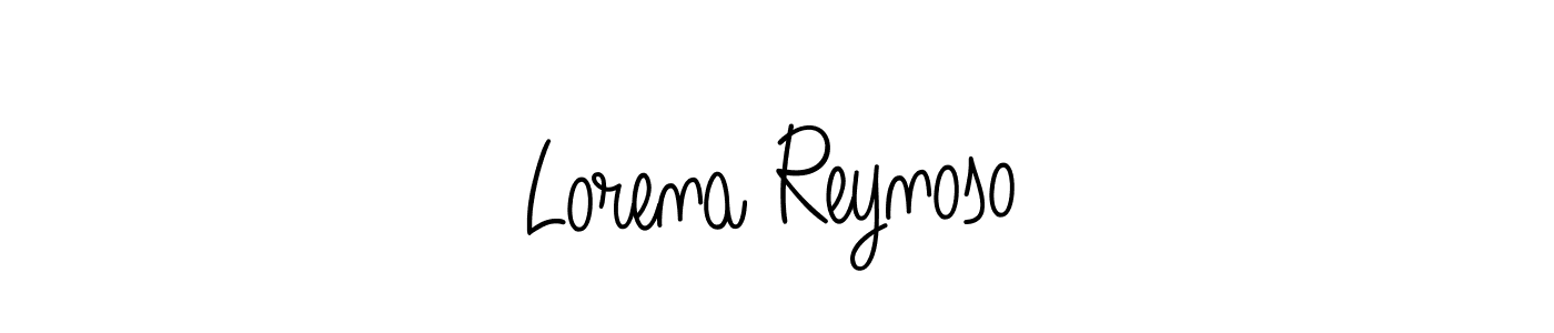 How to make Lorena Reynoso name signature. Use Angelique-Rose-font-FFP style for creating short signs online. This is the latest handwritten sign. Lorena Reynoso signature style 5 images and pictures png