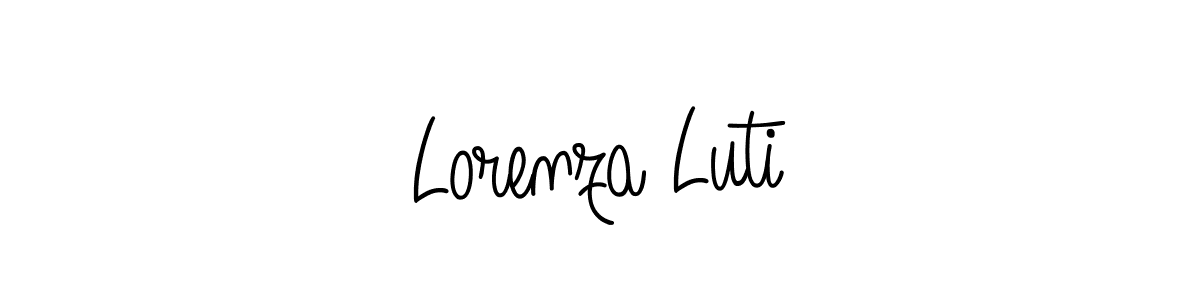 How to Draw Lorenza Luti signature style? Angelique-Rose-font-FFP is a latest design signature styles for name Lorenza Luti. Lorenza Luti signature style 5 images and pictures png