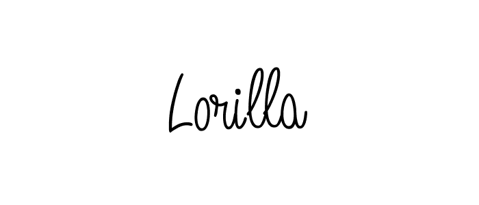 Design your own signature with our free online signature maker. With this signature software, you can create a handwritten (Angelique-Rose-font-FFP) signature for name Lorilla. Lorilla signature style 5 images and pictures png