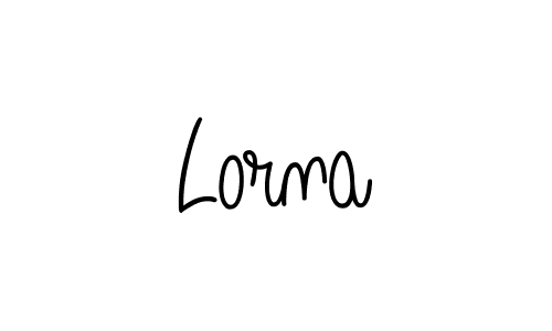 Design your own signature with our free online signature maker. With this signature software, you can create a handwritten (Angelique-Rose-font-FFP) signature for name Lorna. Lorna signature style 5 images and pictures png