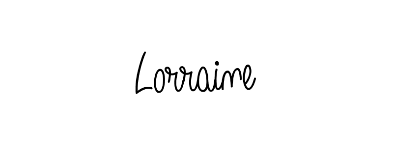 How to Draw Lorraine signature style? Angelique-Rose-font-FFP is a latest design signature styles for name Lorraine. Lorraine signature style 5 images and pictures png