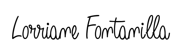 Create a personalized artistic stamp with Lorriane Fontanilla in Angelique-Rose-font-FFP font. Perfect for visual artists, designers, and influencers. Lorriane Fontanilla signature style 5 images and pictures png
