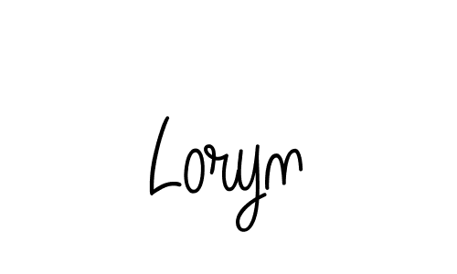 Loryn stylish signature style. Best Handwritten Sign (Angelique-Rose-font-FFP) for my name. Handwritten Signature Collection Ideas for my name Loryn. Loryn signature style 5 images and pictures png