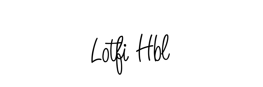 Design your own signature with our free online signature maker. With this signature software, you can create a handwritten (Angelique-Rose-font-FFP) signature for name Lotfi Hbl. Lotfi Hbl signature style 5 images and pictures png