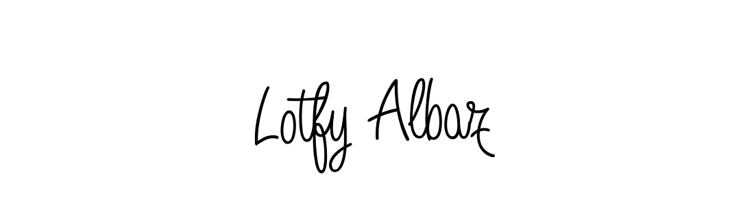 Design your own signature with our free online signature maker. With this signature software, you can create a handwritten (Angelique-Rose-font-FFP) signature for name Lotfy Albaz. Lotfy Albaz signature style 5 images and pictures png