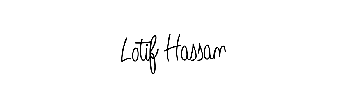 How to make Lotif Hassan signature? Angelique-Rose-font-FFP is a professional autograph style. Create handwritten signature for Lotif Hassan name. Lotif Hassan signature style 5 images and pictures png