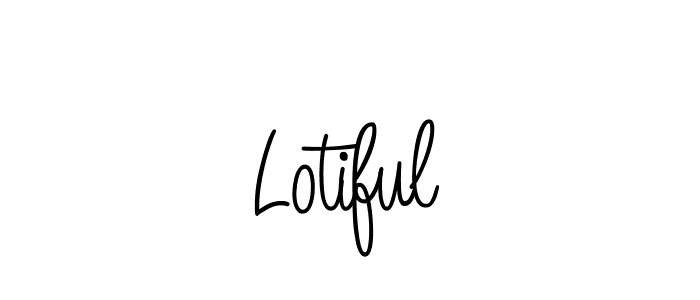 Create a beautiful signature design for name Lotiful. With this signature (Angelique-Rose-font-FFP) fonts, you can make a handwritten signature for free. Lotiful signature style 5 images and pictures png