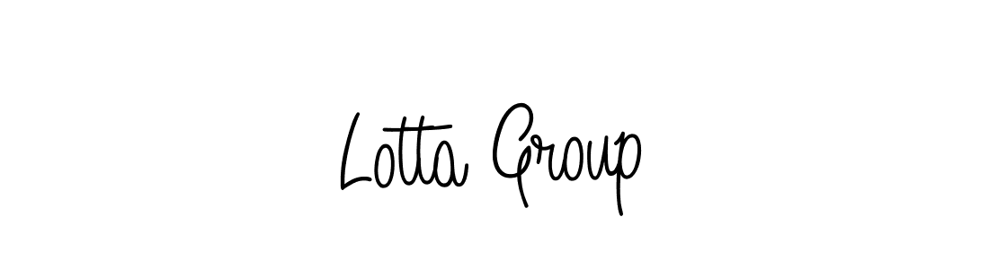 Lotta Group stylish signature style. Best Handwritten Sign (Angelique-Rose-font-FFP) for my name. Handwritten Signature Collection Ideas for my name Lotta Group. Lotta Group signature style 5 images and pictures png