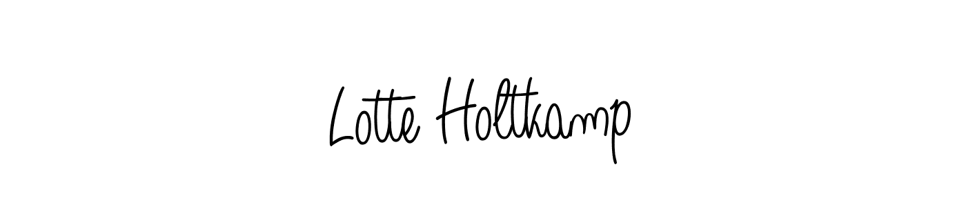 Make a beautiful signature design for name Lotte Holtkamp. With this signature (Angelique-Rose-font-FFP) style, you can create a handwritten signature for free. Lotte Holtkamp signature style 5 images and pictures png