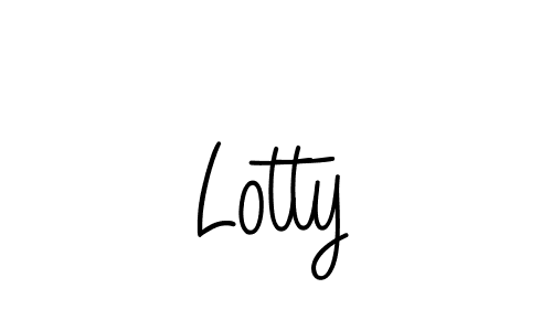 Make a beautiful signature design for name Lotty. With this signature (Angelique-Rose-font-FFP) style, you can create a handwritten signature for free. Lotty signature style 5 images and pictures png