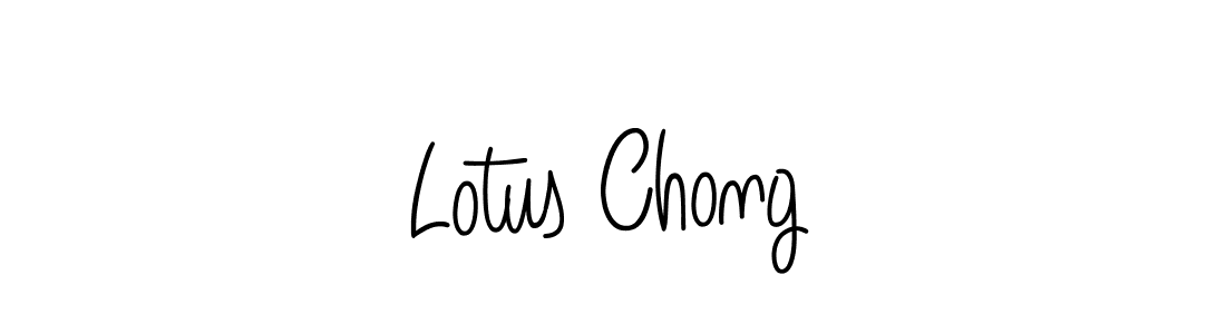 Use a signature maker to create a handwritten signature online. With this signature software, you can design (Angelique-Rose-font-FFP) your own signature for name Lotus Chong. Lotus Chong signature style 5 images and pictures png