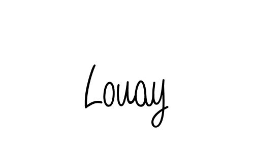 Also You can easily find your signature by using the search form. We will create Louay name handwritten signature images for you free of cost using Angelique-Rose-font-FFP sign style. Louay signature style 5 images and pictures png