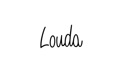 Design your own signature with our free online signature maker. With this signature software, you can create a handwritten (Angelique-Rose-font-FFP) signature for name Louda. Louda signature style 5 images and pictures png