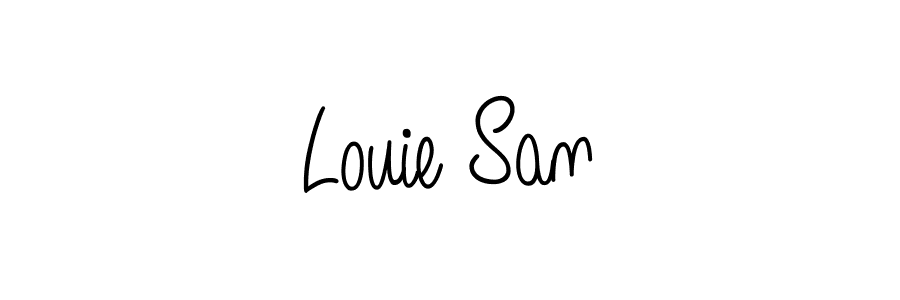 Also You can easily find your signature by using the search form. We will create Louie San name handwritten signature images for you free of cost using Angelique-Rose-font-FFP sign style. Louie San signature style 5 images and pictures png