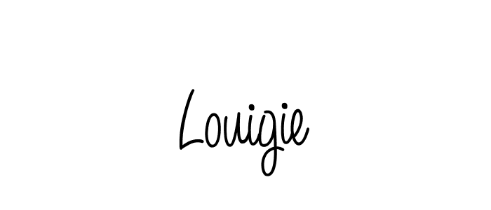 How to make Louigie signature? Angelique-Rose-font-FFP is a professional autograph style. Create handwritten signature for Louigie name. Louigie signature style 5 images and pictures png