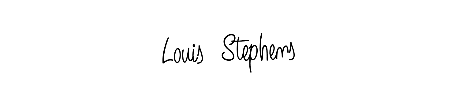 How to make Louis  Stephens name signature. Use Angelique-Rose-font-FFP style for creating short signs online. This is the latest handwritten sign. Louis  Stephens signature style 5 images and pictures png