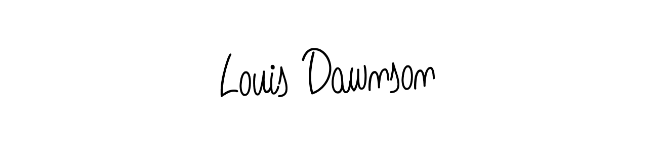 How to Draw Louis Dawnson signature style? Angelique-Rose-font-FFP is a latest design signature styles for name Louis Dawnson. Louis Dawnson signature style 5 images and pictures png