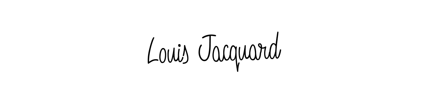 if you are searching for the best signature style for your name Louis Jacquard. so please give up your signature search. here we have designed multiple signature styles  using Angelique-Rose-font-FFP. Louis Jacquard signature style 5 images and pictures png