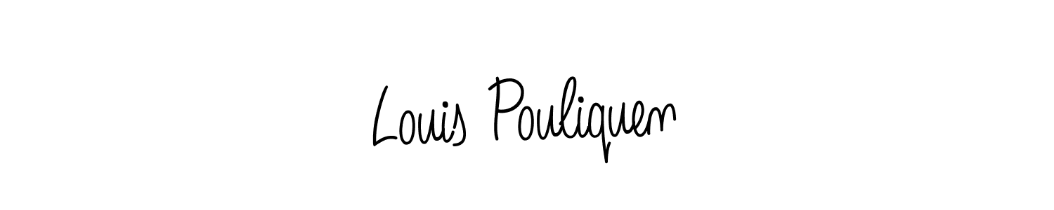 Louis Pouliquen stylish signature style. Best Handwritten Sign (Angelique-Rose-font-FFP) for my name. Handwritten Signature Collection Ideas for my name Louis Pouliquen. Louis Pouliquen signature style 5 images and pictures png
