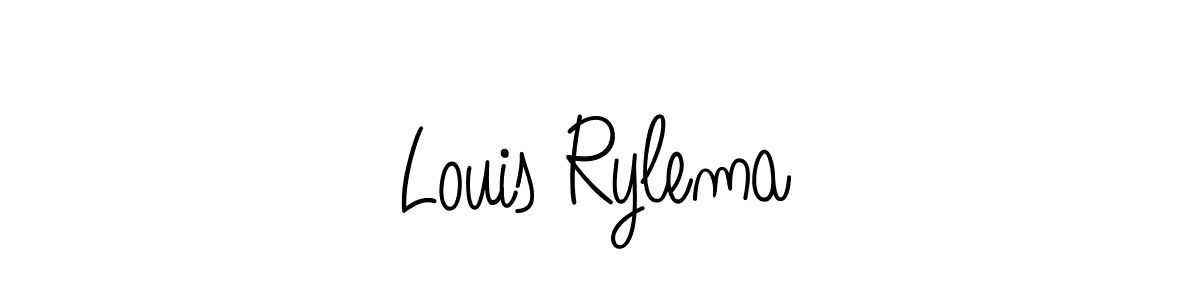The best way (Angelique-Rose-font-FFP) to make a short signature is to pick only two or three words in your name. The name Louis Rylema include a total of six letters. For converting this name. Louis Rylema signature style 5 images and pictures png