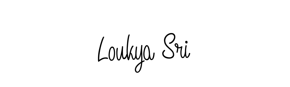 Make a beautiful signature design for name Loukya Sri. Use this online signature maker to create a handwritten signature for free. Loukya Sri signature style 5 images and pictures png