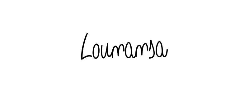 You can use this online signature creator to create a handwritten signature for the name Lounansa. This is the best online autograph maker. Lounansa signature style 5 images and pictures png