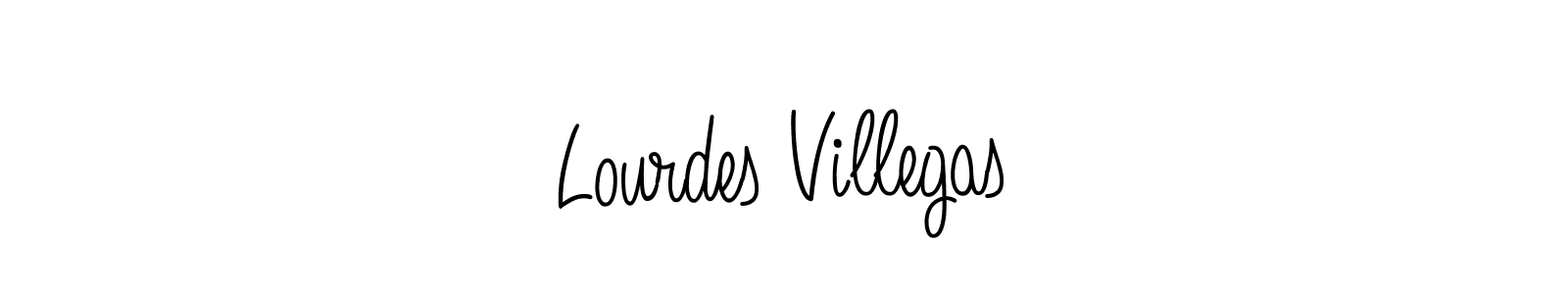 The best way (Angelique-Rose-font-FFP) to make a short signature is to pick only two or three words in your name. The name Lourdes Villegas include a total of six letters. For converting this name. Lourdes Villegas signature style 5 images and pictures png