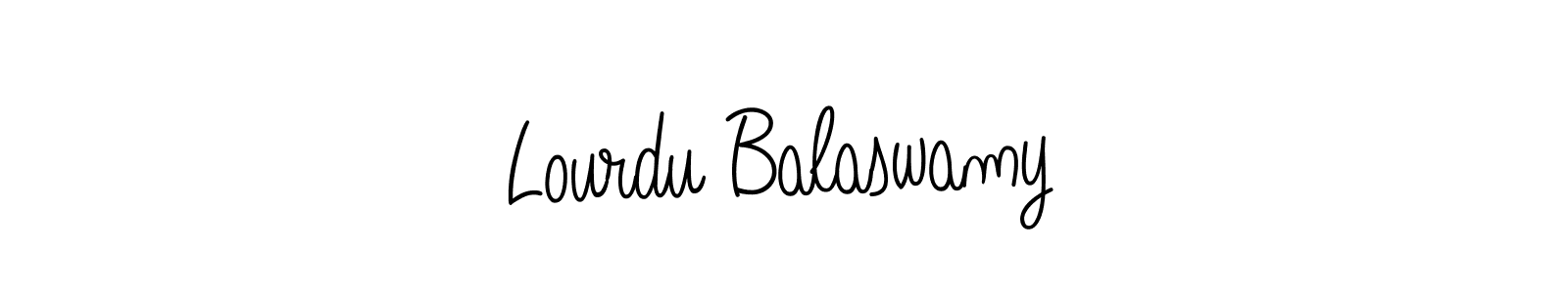 Also we have Lourdu Balaswamy name is the best signature style. Create professional handwritten signature collection using Angelique-Rose-font-FFP autograph style. Lourdu Balaswamy signature style 5 images and pictures png