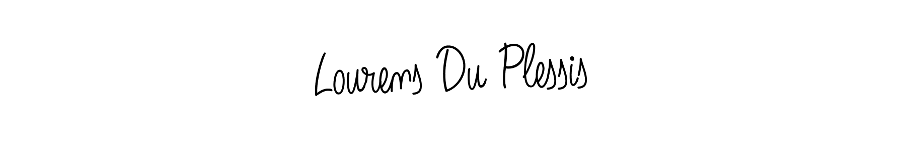 if you are searching for the best signature style for your name Lourens Du Plessis. so please give up your signature search. here we have designed multiple signature styles  using Angelique-Rose-font-FFP. Lourens Du Plessis signature style 5 images and pictures png