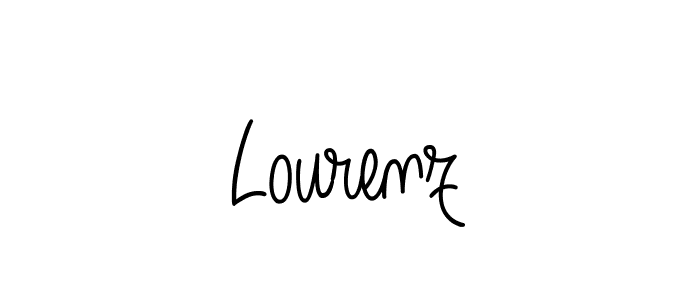 How to make Lourenz name signature. Use Angelique-Rose-font-FFP style for creating short signs online. This is the latest handwritten sign. Lourenz signature style 5 images and pictures png