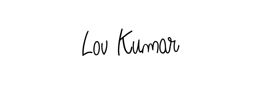 Create a beautiful signature design for name Lov Kumar. With this signature (Angelique-Rose-font-FFP) fonts, you can make a handwritten signature for free. Lov Kumar signature style 5 images and pictures png