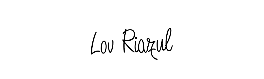 Angelique-Rose-font-FFP is a professional signature style that is perfect for those who want to add a touch of class to their signature. It is also a great choice for those who want to make their signature more unique. Get Lov Riazul name to fancy signature for free. Lov Riazul signature style 5 images and pictures png