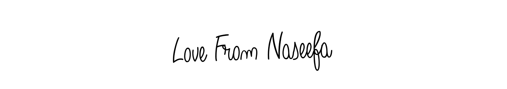 Create a beautiful signature design for name Love From Naseefa. With this signature (Angelique-Rose-font-FFP) fonts, you can make a handwritten signature for free. Love From Naseefa signature style 5 images and pictures png