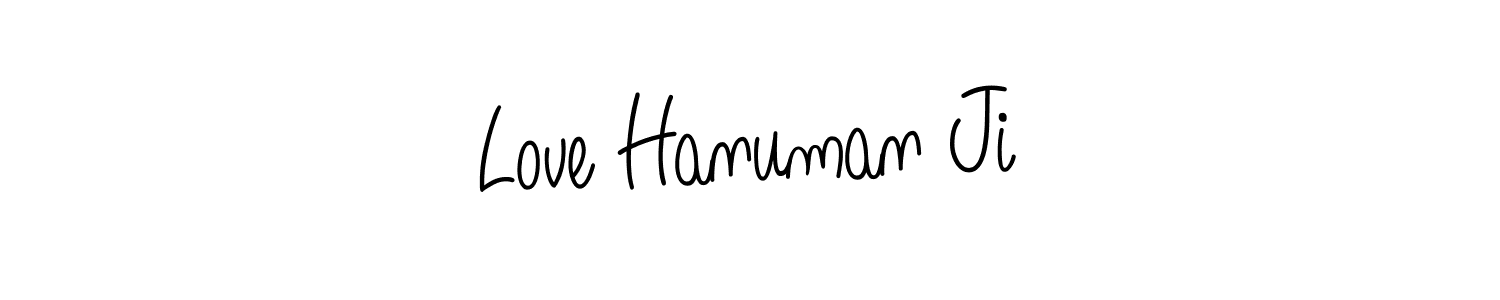 The best way (Angelique-Rose-font-FFP) to make a short signature is to pick only two or three words in your name. The name Love Hanuman Ji include a total of six letters. For converting this name. Love Hanuman Ji signature style 5 images and pictures png