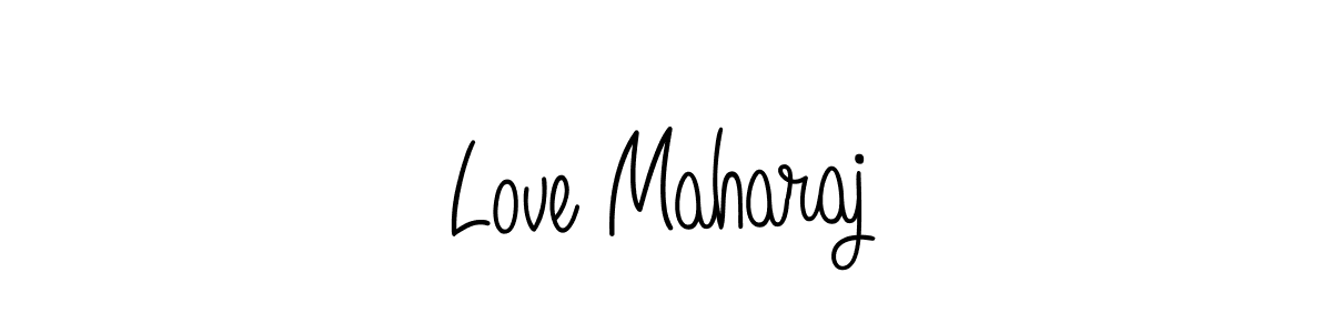 Design your own signature with our free online signature maker. With this signature software, you can create a handwritten (Angelique-Rose-font-FFP) signature for name Love Maharaj. Love Maharaj signature style 5 images and pictures png