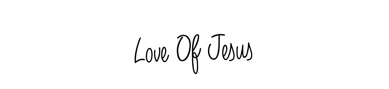 You should practise on your own different ways (Angelique-Rose-font-FFP) to write your name (Love Of Jesus) in signature. don't let someone else do it for you. Love Of Jesus signature style 5 images and pictures png