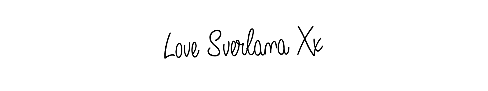Design your own signature with our free online signature maker. With this signature software, you can create a handwritten (Angelique-Rose-font-FFP) signature for name Love Sverlana Xx. Love Sverlana Xx signature style 5 images and pictures png