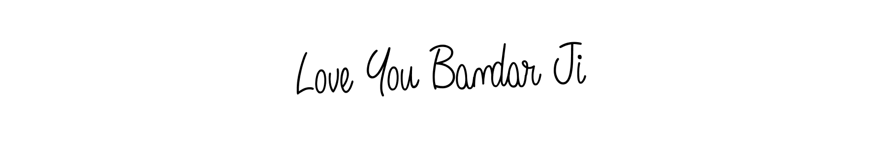 Use a signature maker to create a handwritten signature online. With this signature software, you can design (Angelique-Rose-font-FFP) your own signature for name Love You Bandar Ji. Love You Bandar Ji signature style 5 images and pictures png