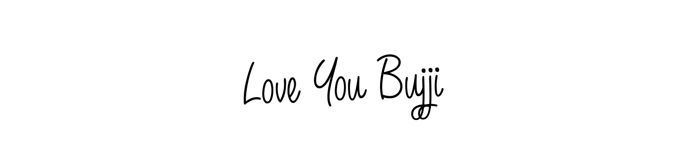 Make a beautiful signature design for name Love You Bujji. With this signature (Angelique-Rose-font-FFP) style, you can create a handwritten signature for free. Love You Bujji signature style 5 images and pictures png