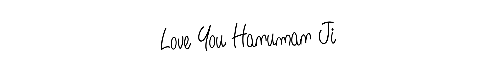 Design your own signature with our free online signature maker. With this signature software, you can create a handwritten (Angelique-Rose-font-FFP) signature for name Love You Hanuman Ji. Love You Hanuman Ji signature style 5 images and pictures png