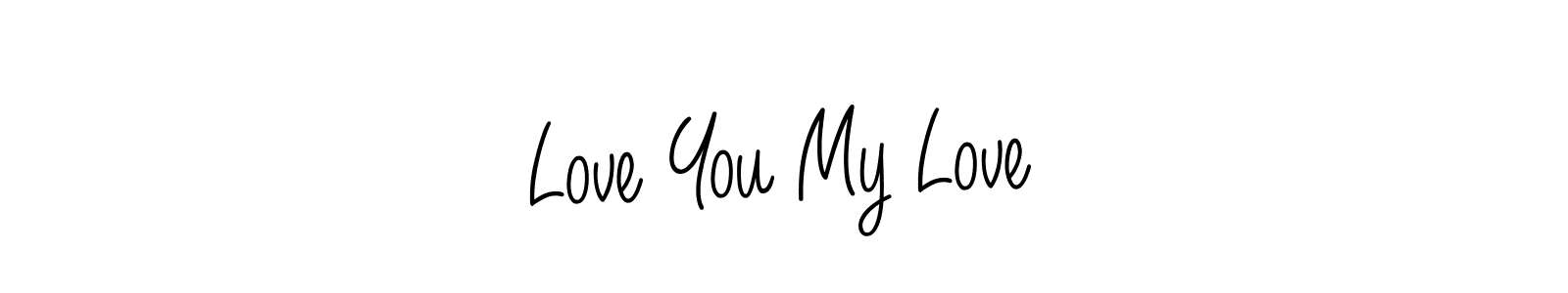 Angelique-Rose-font-FFP is a professional signature style that is perfect for those who want to add a touch of class to their signature. It is also a great choice for those who want to make their signature more unique. Get Love You My Love name to fancy signature for free. Love You My Love signature style 5 images and pictures png
