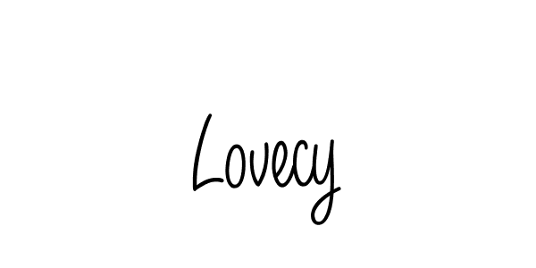 How to make Lovecy signature? Angelique-Rose-font-FFP is a professional autograph style. Create handwritten signature for Lovecy name. Lovecy signature style 5 images and pictures png